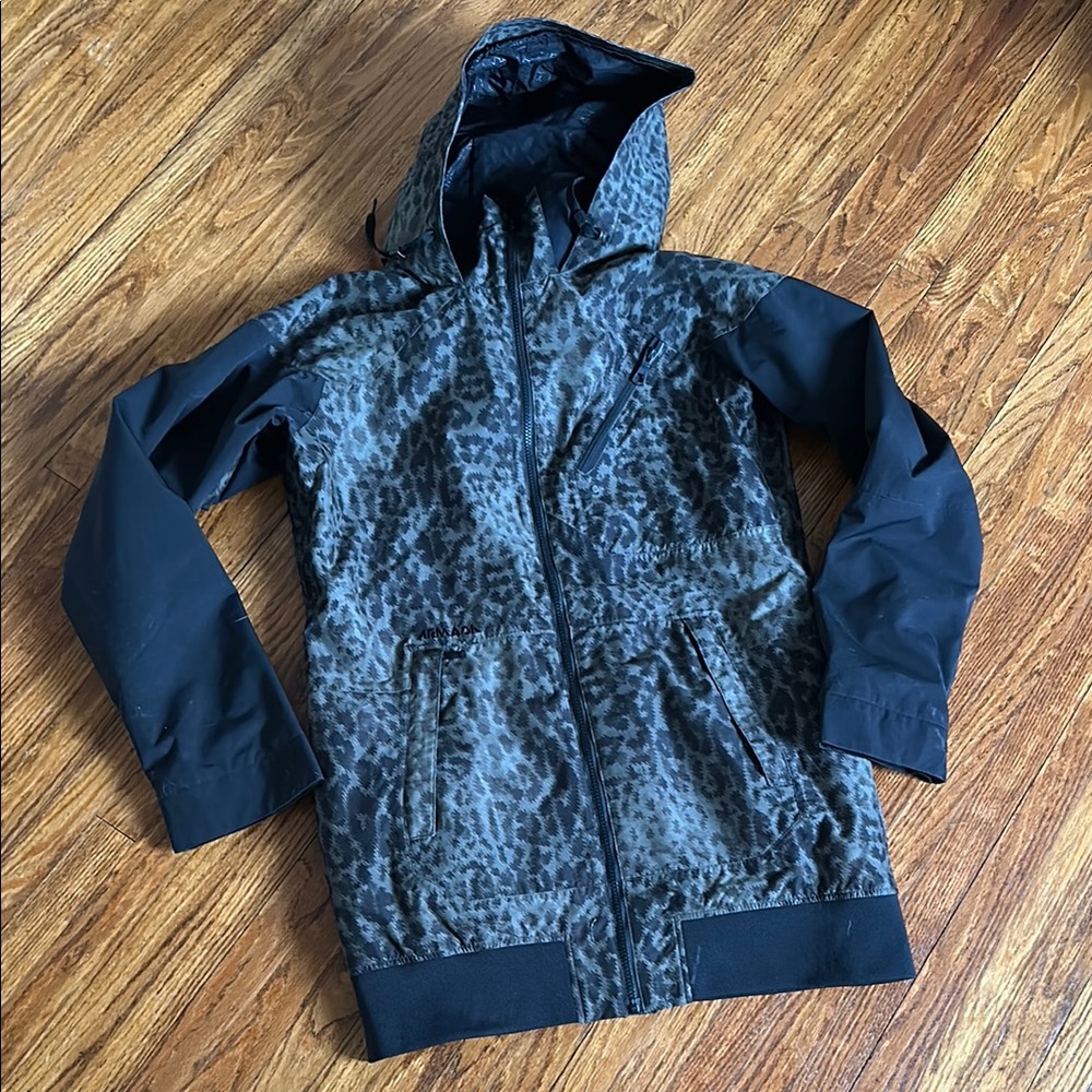 Armada Leopard Print Hooded Ski Jacket